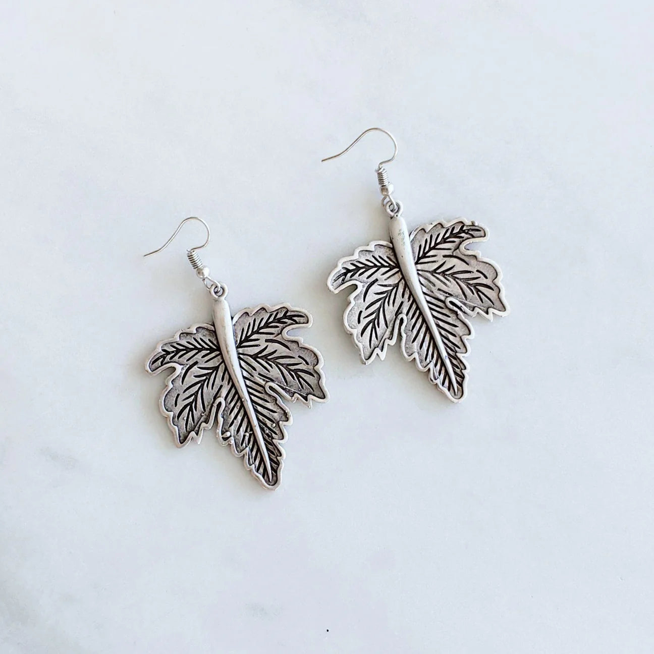 Anatolian Boho Earrings - Tropical Leaf