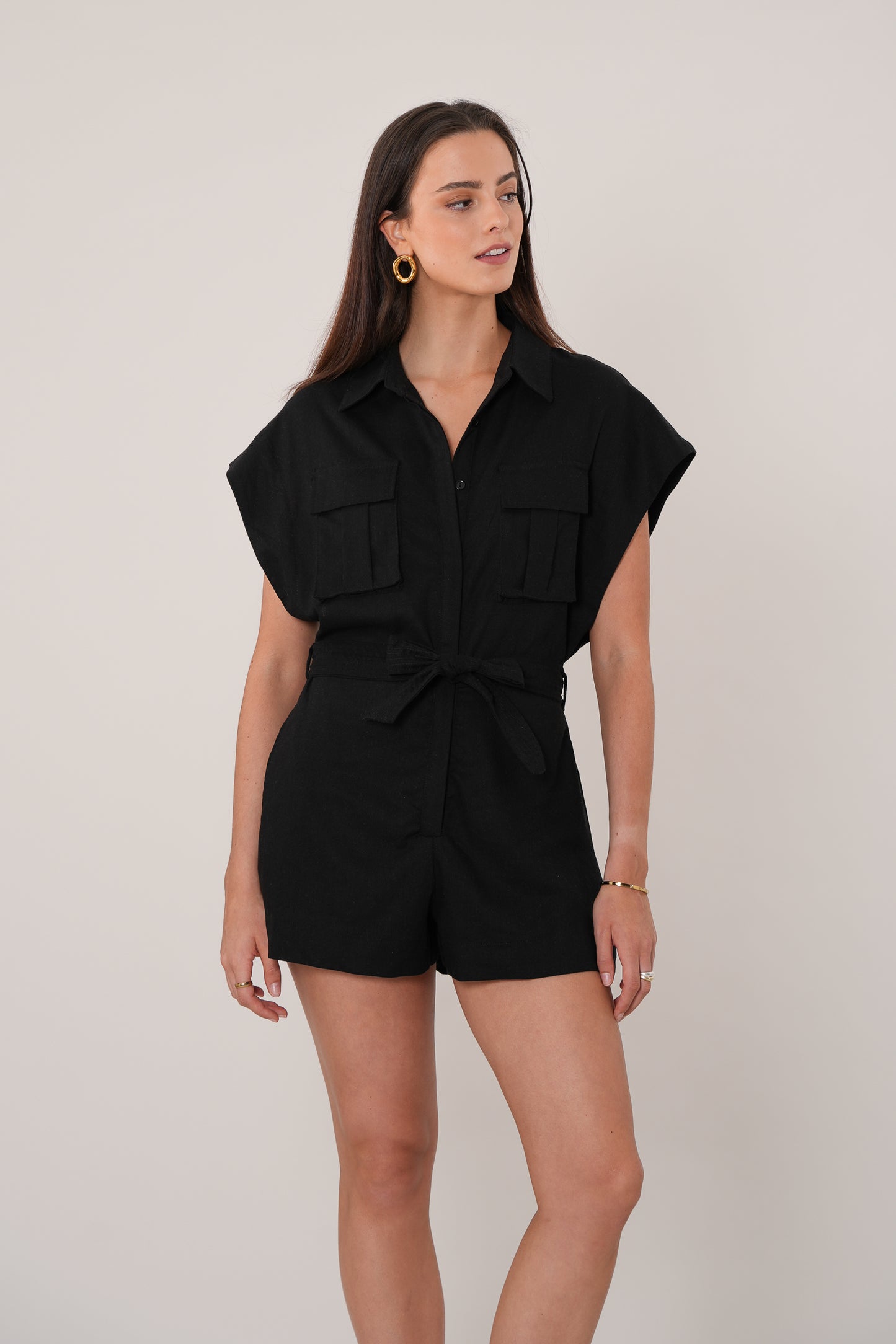 Sienna Playsuit - Black