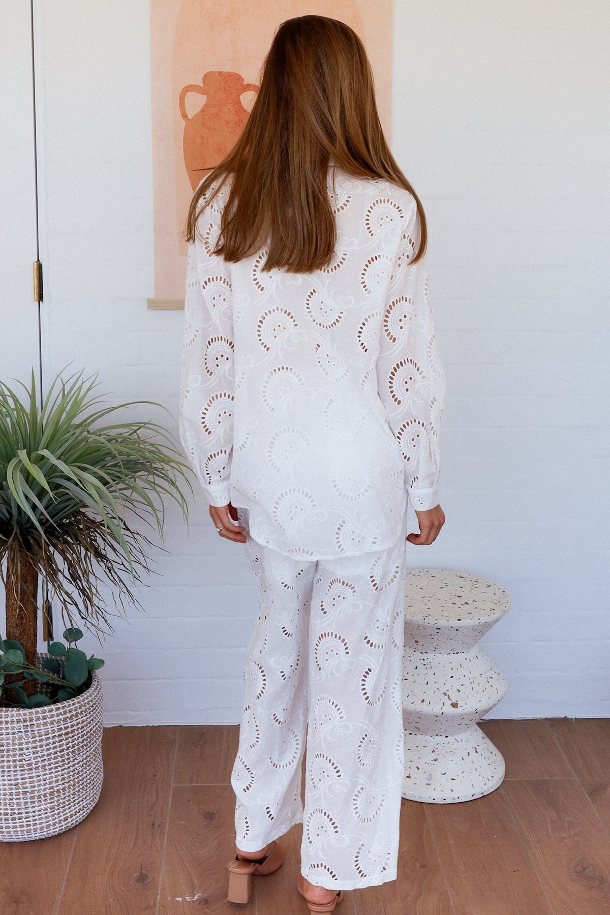 Demi Lace Embroidery Shirt