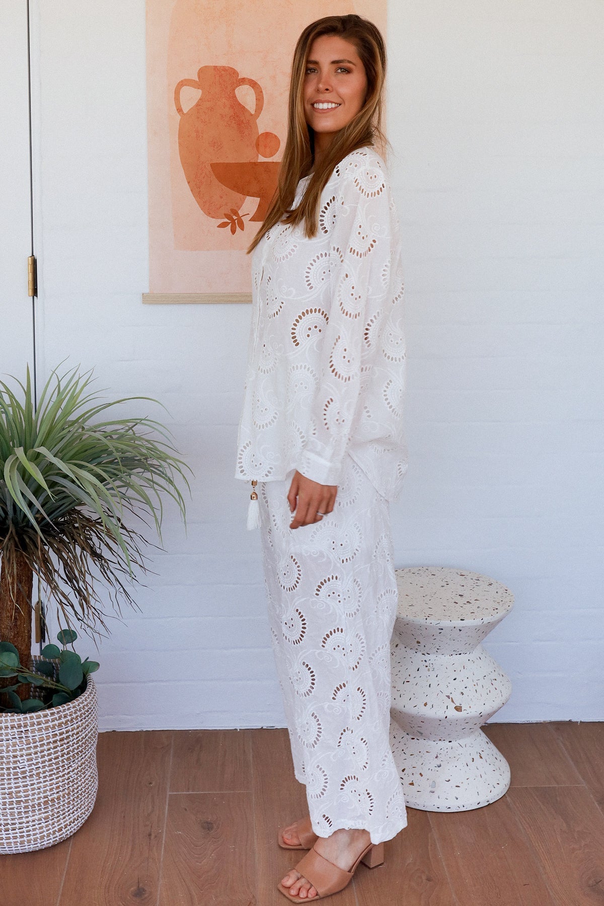 Demi Lace Embroidery Shirt