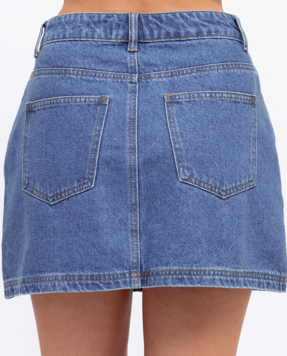Two Tone Denim Skirt