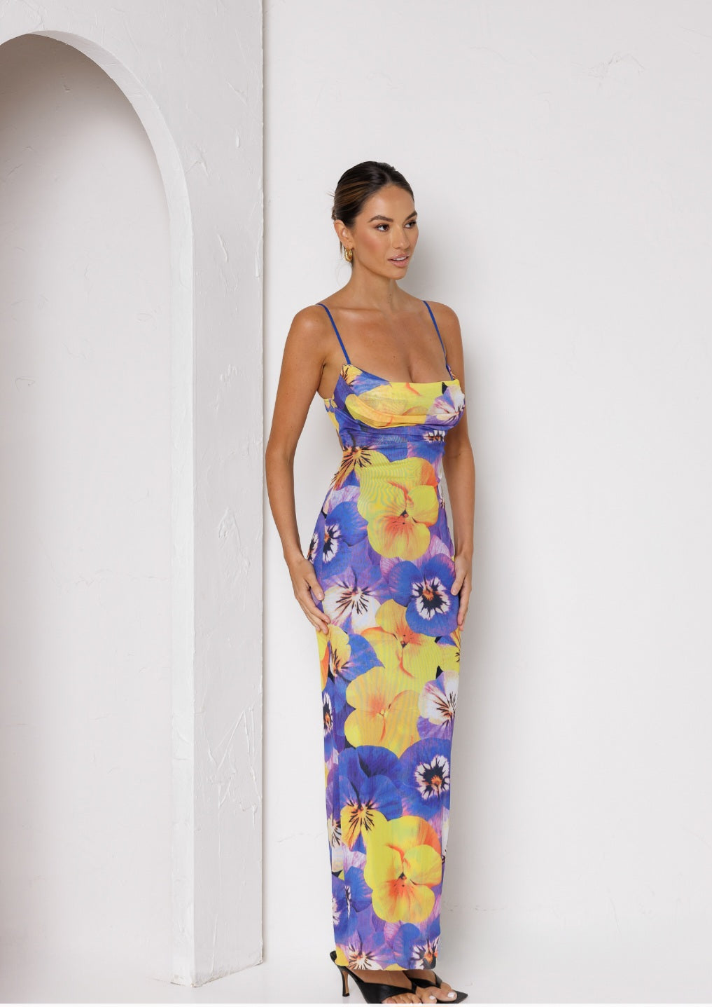 Harper Floral Mesh Maxi