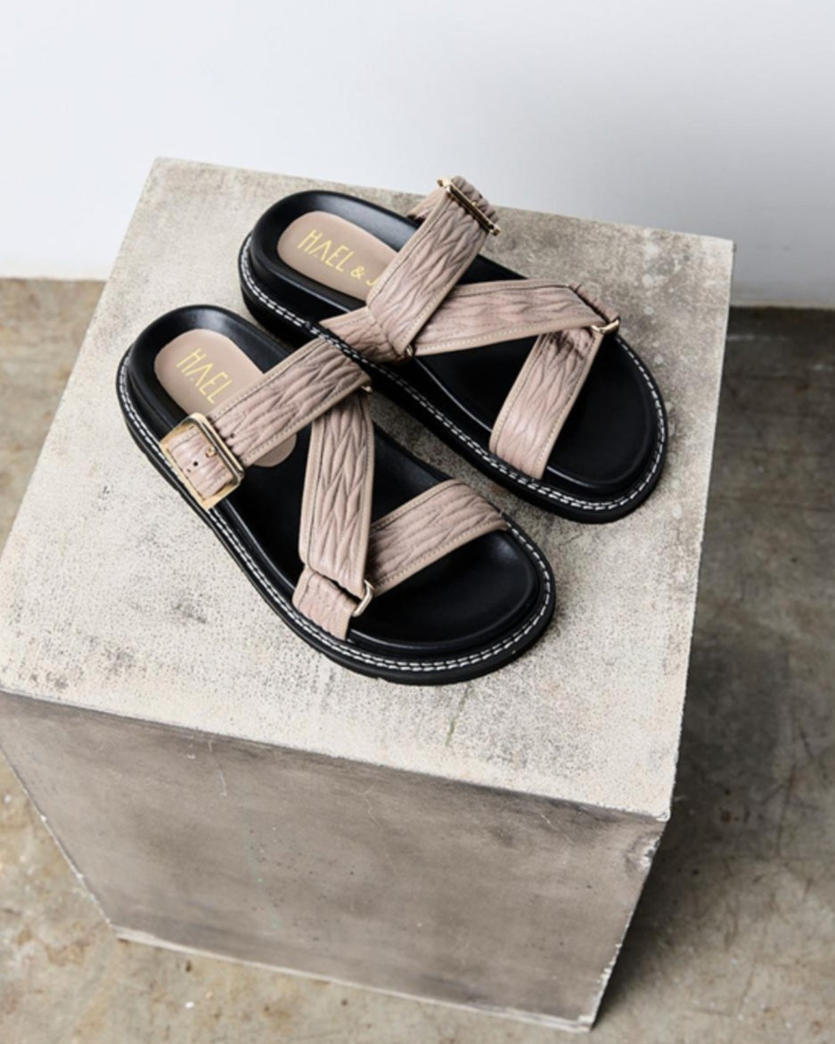 Mimosa Sandal - Taupe