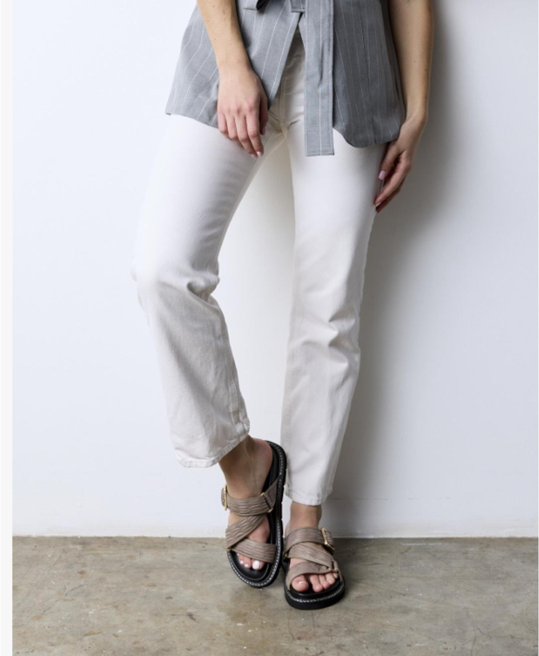 Mimosa Sandal - Taupe