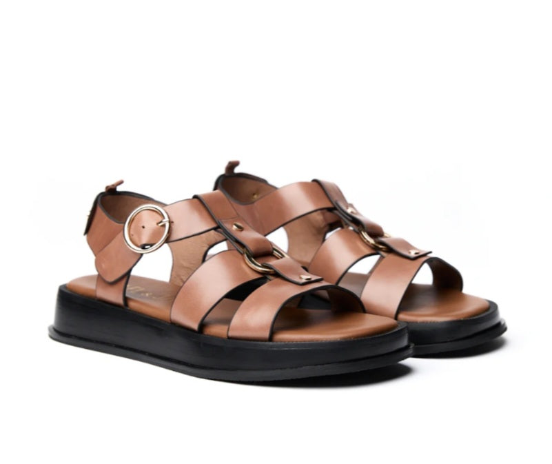 Espresso Tan Sandal