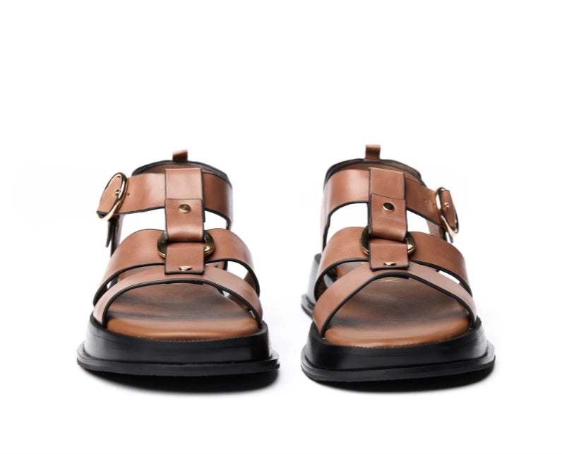 Espresso Tan Sandal
