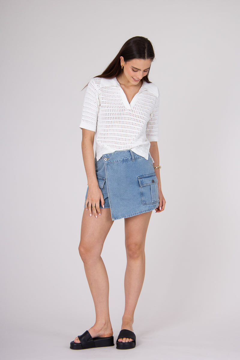 Harper Denim Skort