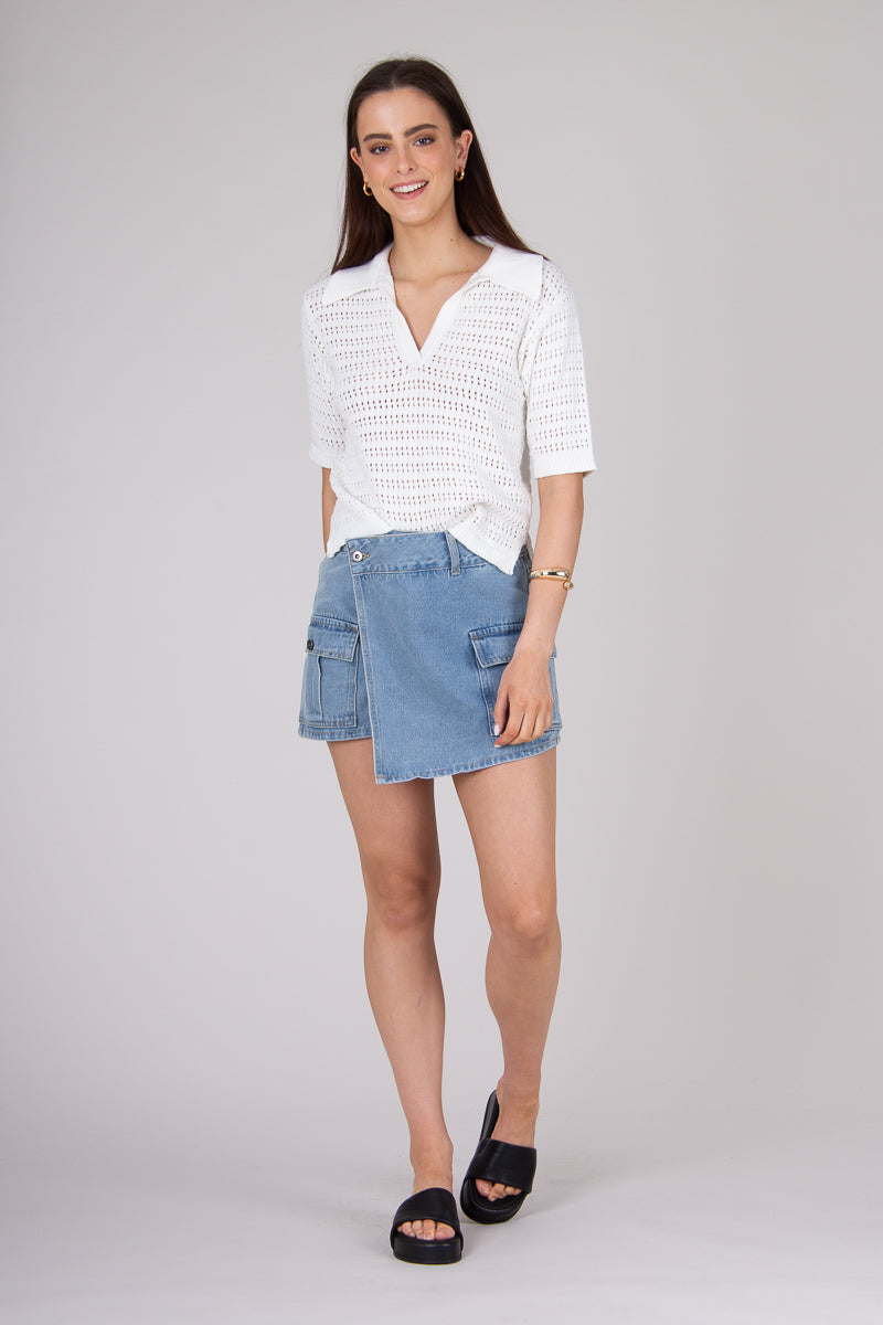 Harper Denim Skort