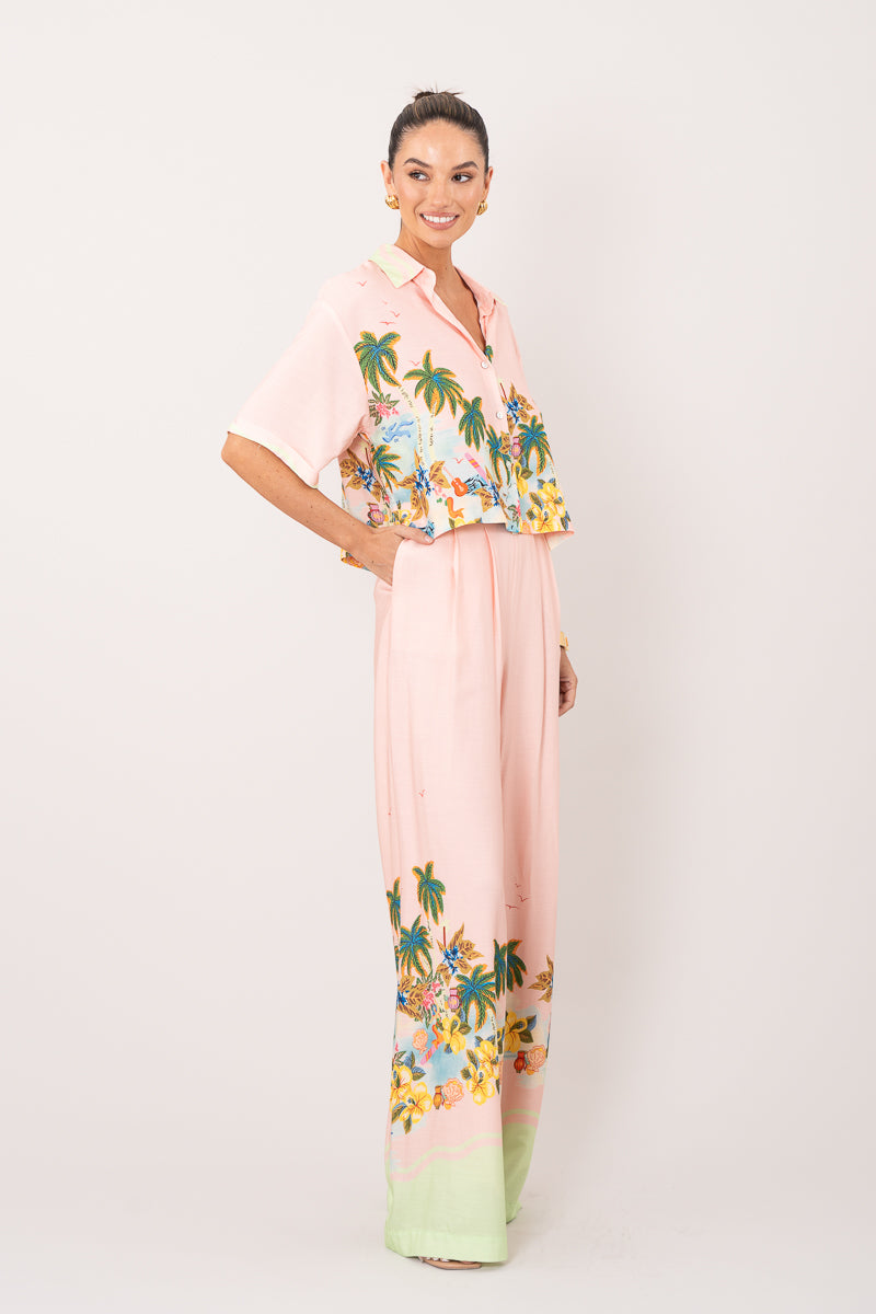 Brooklyn Summer Palm Pants