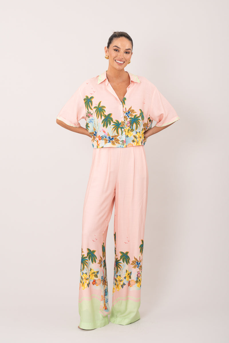 Brooklyn Summer Palm Pants