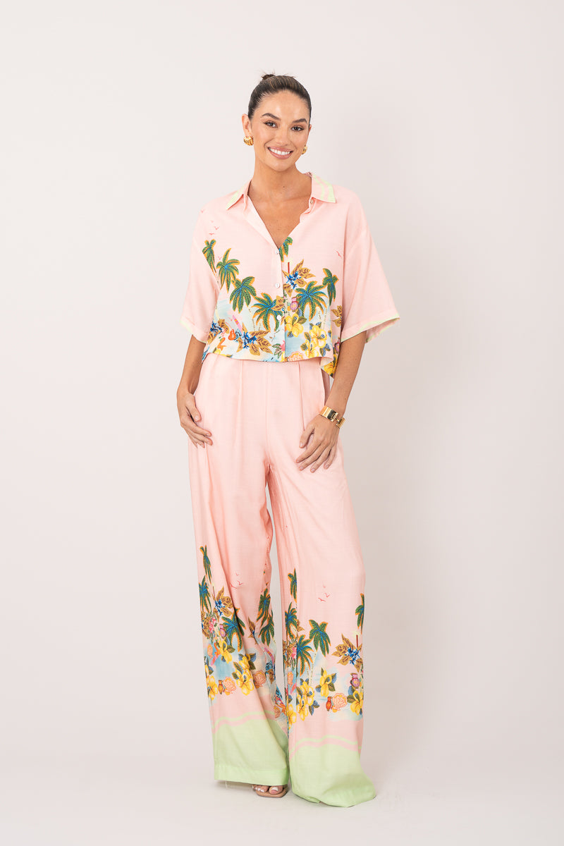 Brooklyn Summer Palm Pants