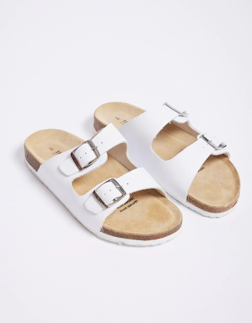 Human Lynx Leather Slides