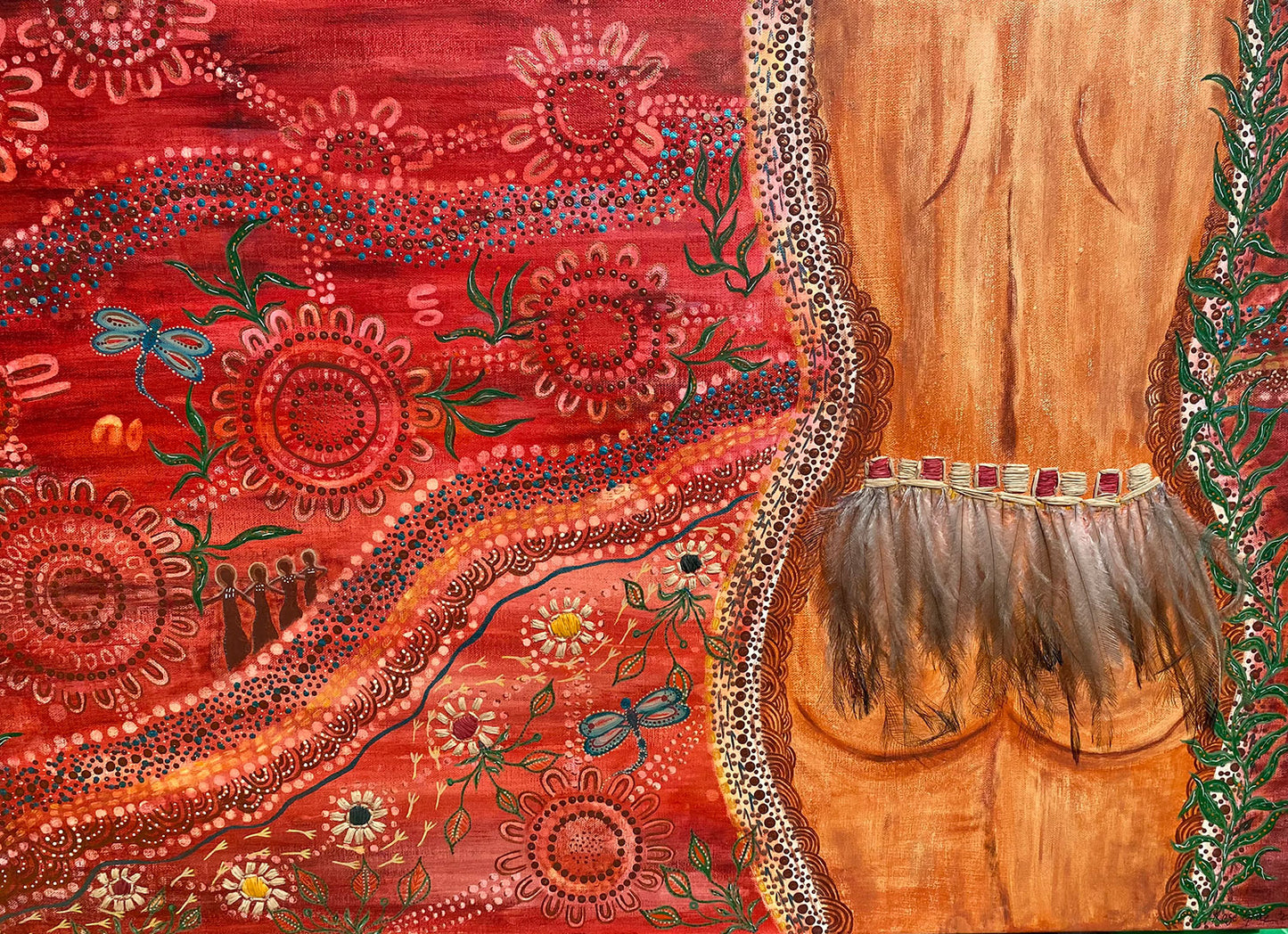 A Womans Journey by Wiradjuri Artist Rose Grae