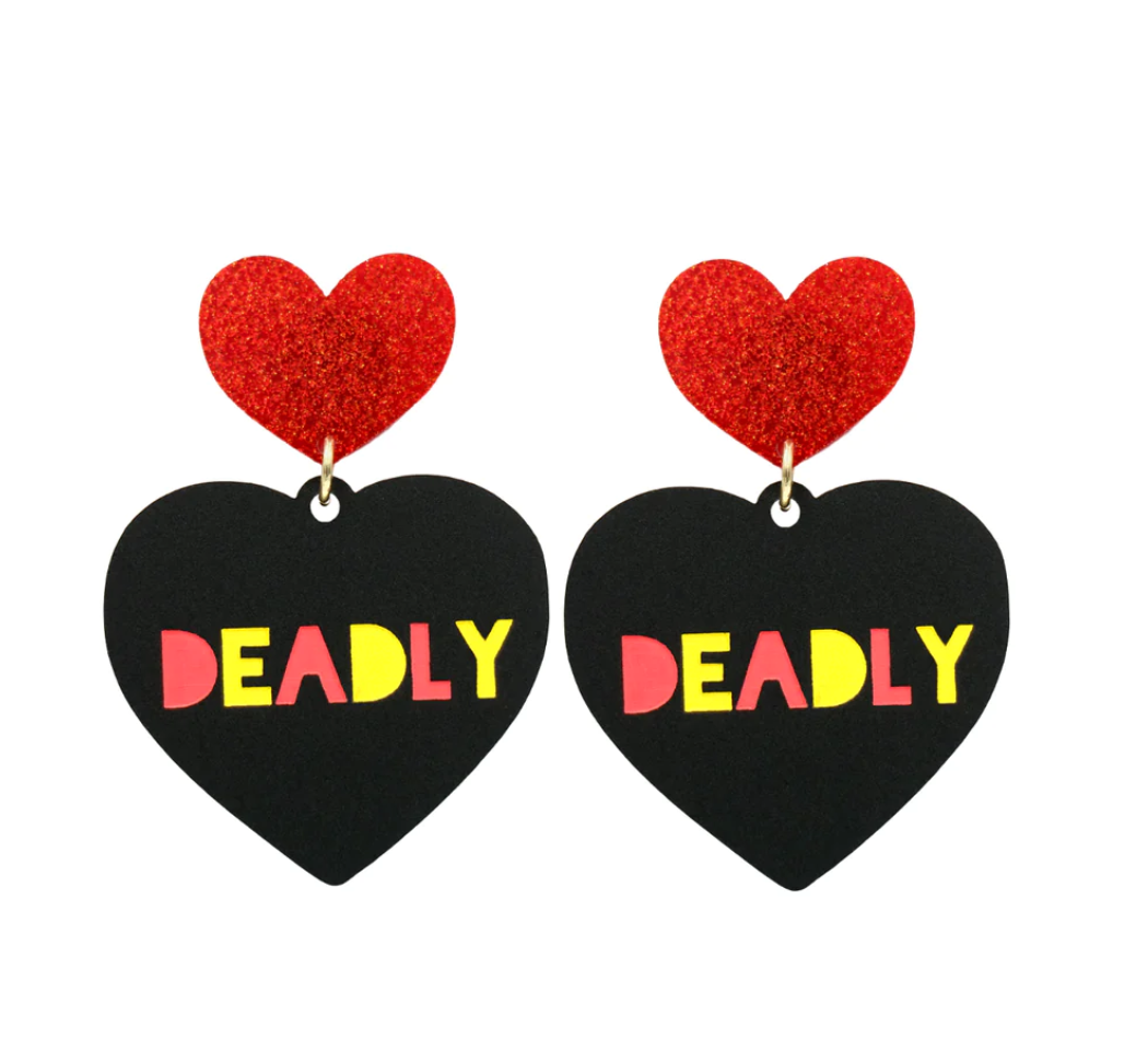 "Deadly" Heart Earrings