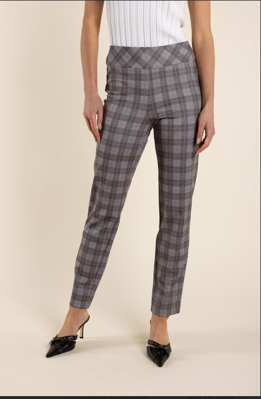 Clove Check Pull-on Pants