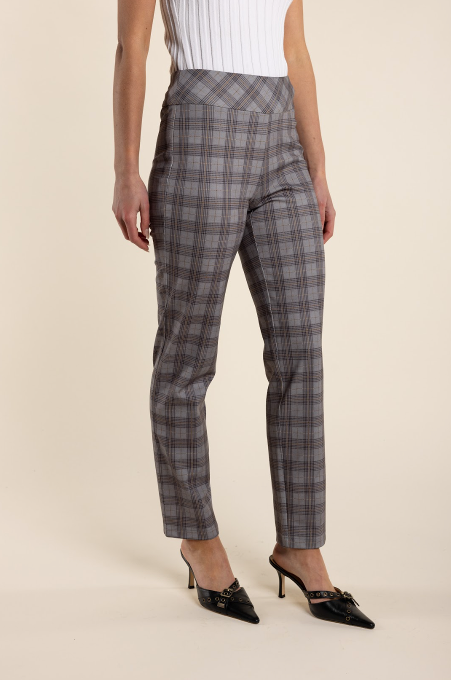 Clove Check Pull-on Pants