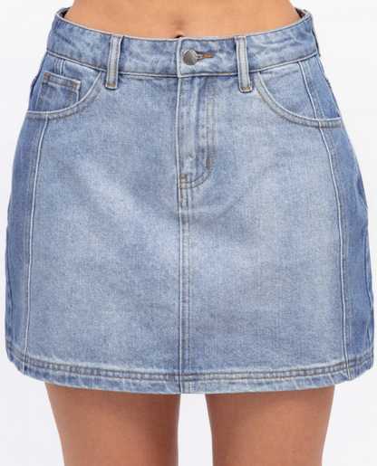 Two Tone Denim Skirt