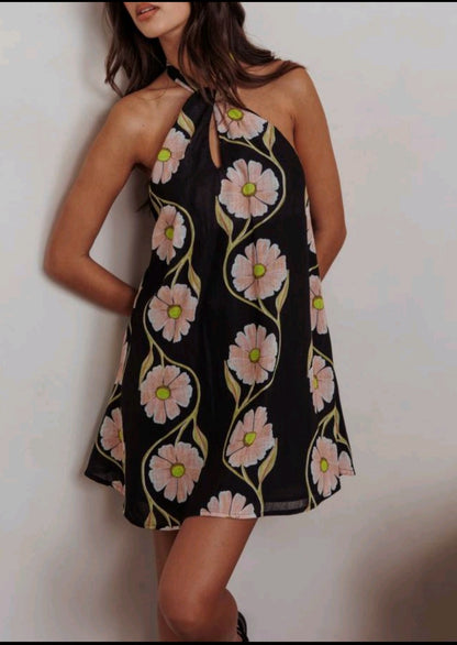 Floral Halter Dress
