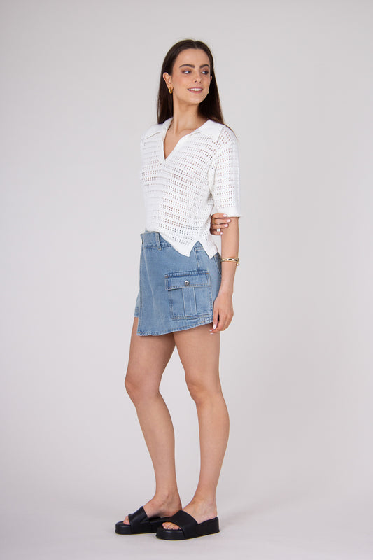 Harper Denim Skort