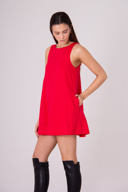 Twiggy Babydoll Mini - Red