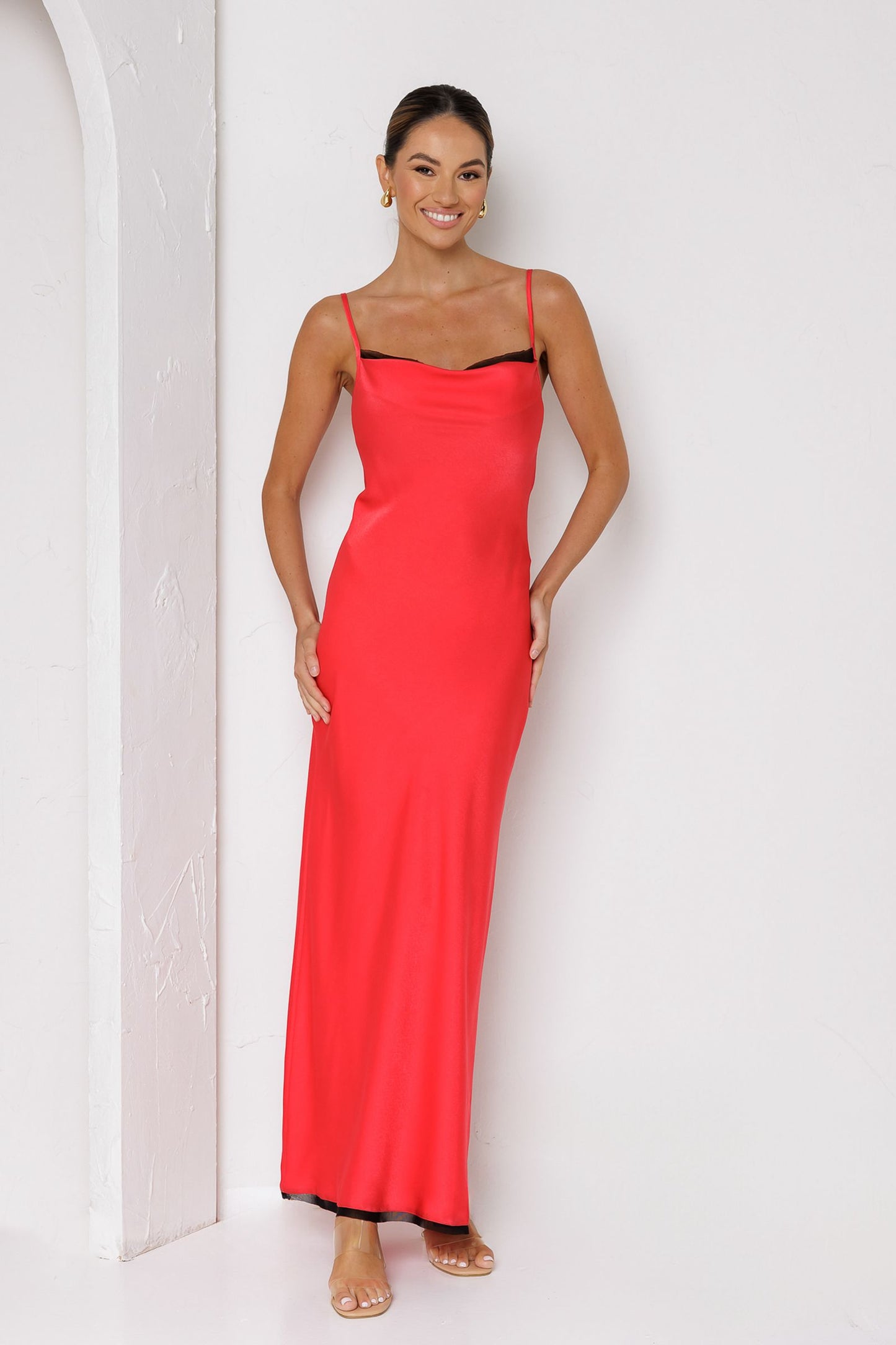 Scarlet Allure Maxi Dress