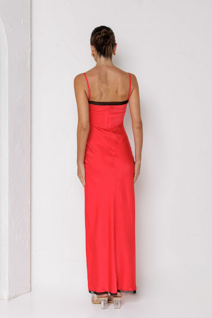 Scarlet Allure Maxi Dress