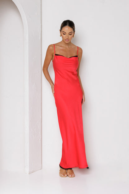 Scarlet Allure Maxi Dress