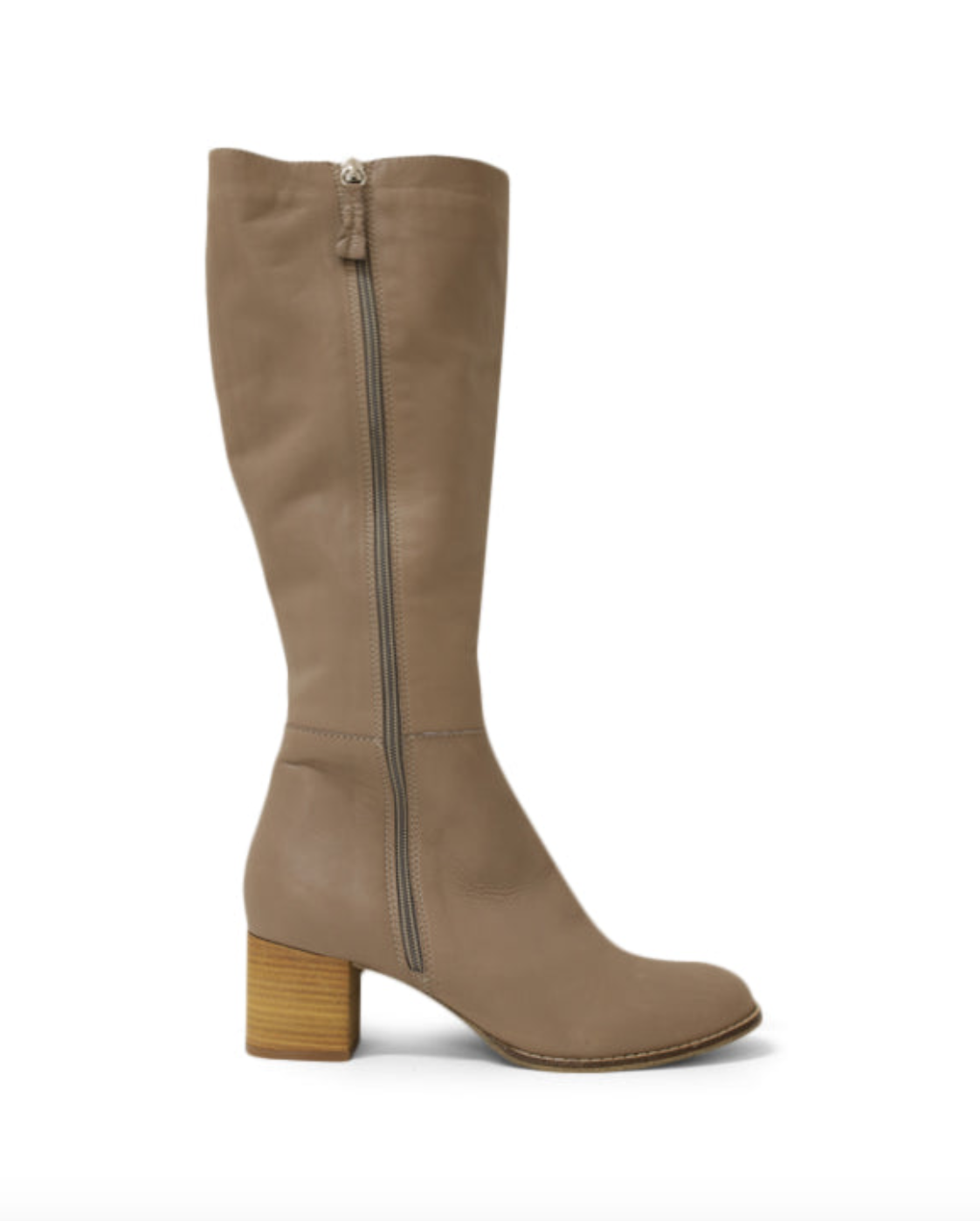 Bueno Emily Long Boots - beige side view