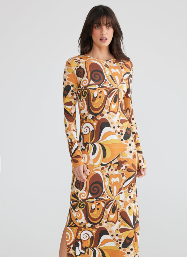 Lennox Dress - seventies style and pattern